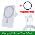 Magnetic Car Wireless Charger For iPhone 17 16 15 14 13 12 Pro Max Mini Car Phone Holder Stand Mount Fast Charging Station