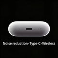 AT2-Wireless headphones with noise cancellation, in-ear type, equipped with a charging case, high-fidelity stereo sound.